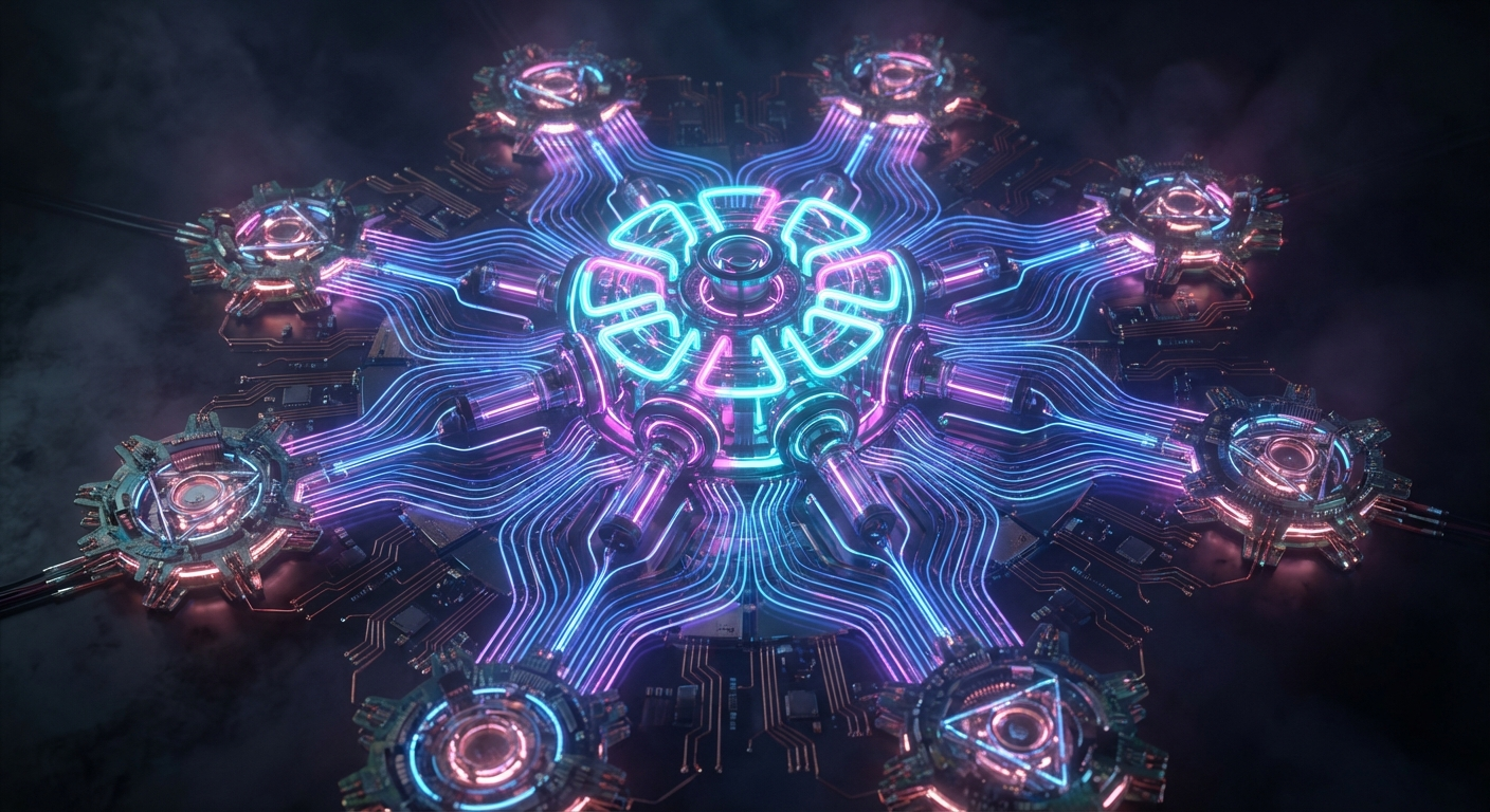 🔮 Мандала з трансформерною архітектурою, attention heads як чакри